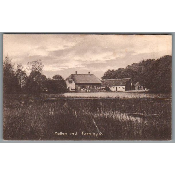 M�llen ved Fussing�  - Postkort - Brugt