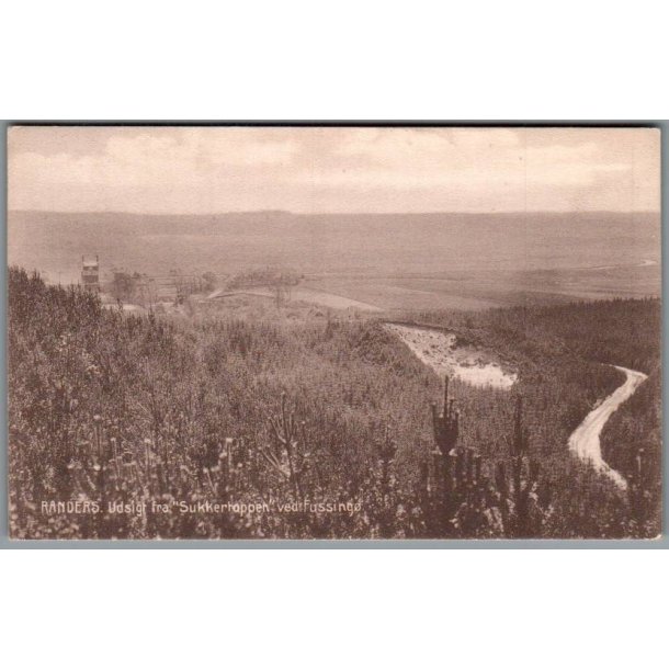 Randers - Udsigt fra Sukkertoppen ved Fussing� - Postkort - Brugt