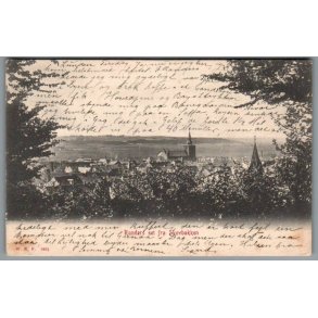 Randers set fra Skovbakken - Postkort - Brugt