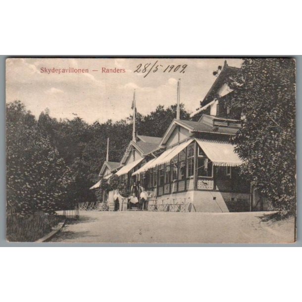 Skydepavillonen - Randers - Postkort - Brugt