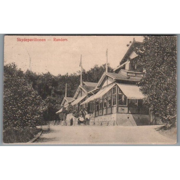 Skydepavillonen - Randers - Postkort - Brugt