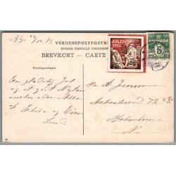 Julemrke 1913 p Postkort