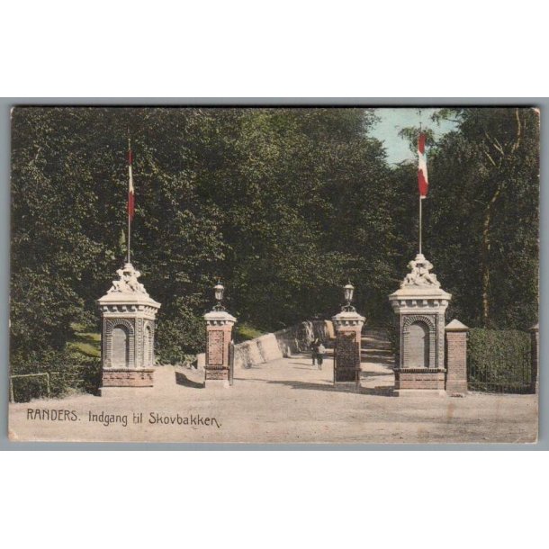 Randers - Indgang til Skovbakken - Postkort - Ubrugt