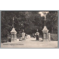 Randers - Indgang til Skovbakken - Postkort - Ubrugt