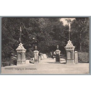 Randers - Indgang til Skovbakken - Postkort - Ubrugt