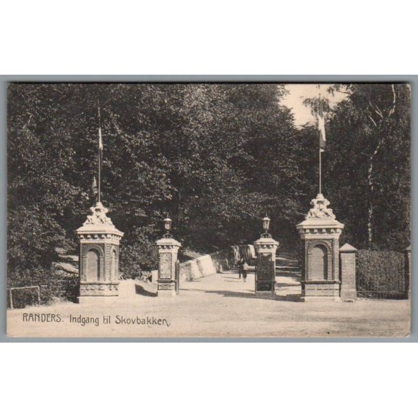 Randers - Indgang til Skovbakken - Postkort - Brugt
