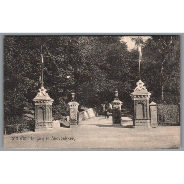 Randers - Indgang til Skovbakken - Postkort - Brugt
