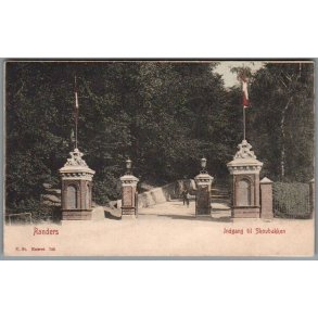 Randers - Indgang til Skovbakken - Postkort - Ubrugt