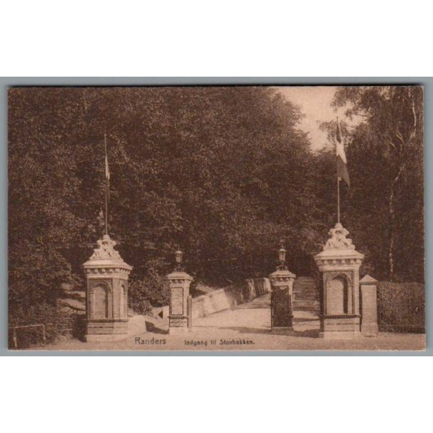 Randers - Indgang til Skovbakken - Postkort - Ubrugt