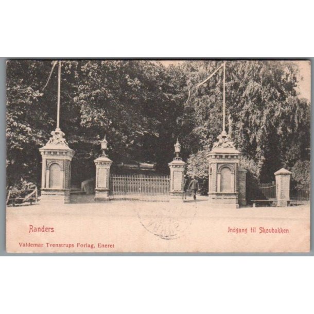 Randers - Indgang til Skovbakken - Postkort - Brugt