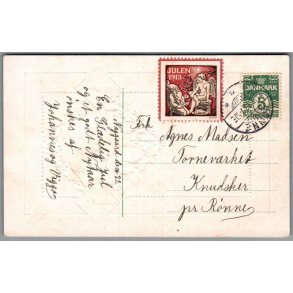 Julemrke 1913 p Postkort