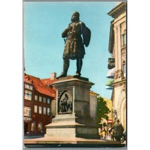 Randers - Niels Ebbesens Statue - Postkort - Ubrugt