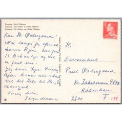 Randers - Niels Ebbesens Statue - Postkort - Brugt