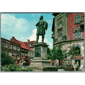 Randers - Niels Ebbesens Statue - Postkort - Brugt