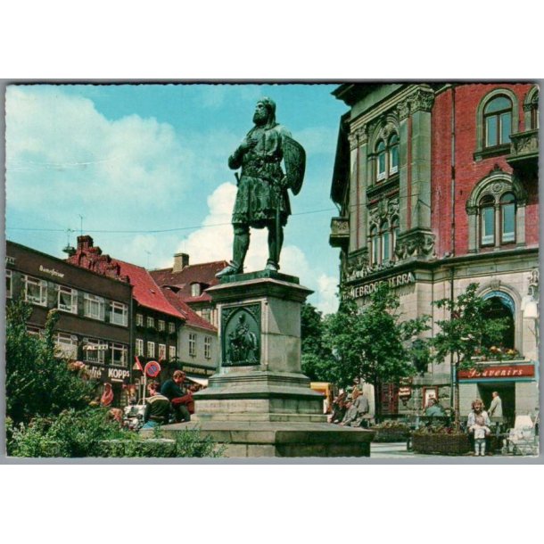 Randers - Niels Ebbesens Statue - Postkort - Brugt