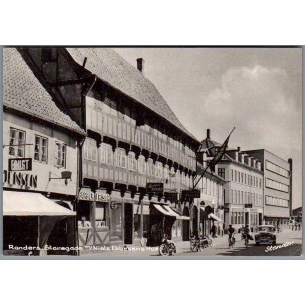 Randers - Storegade - Niels Ebbesens hus -  Postkort, - Ubrugt