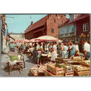 Randers - Torvet med Helligaandshuset -  Postkort, - Ubrugt