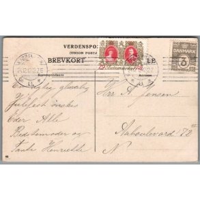 Julemrke 1912 p Postkort