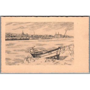 Randers - Fra Gudenaaen - Postkort - Brugt