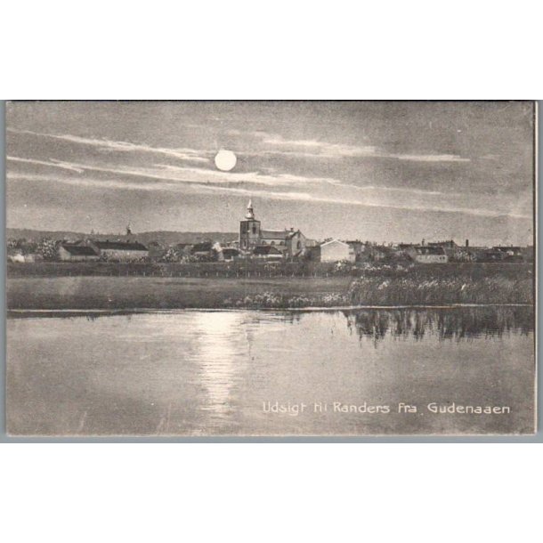 Udsigt til Randers fra Gudenaaen - Postkort - Ubrugt