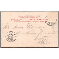 Randers - "Niels Brock" sejler gennem Randers Fjord  - Postkort - Brugt