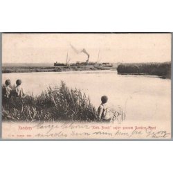 Randers - "Niels Brock" sejler gennem Randers Fjord  - Postkort - Brugt