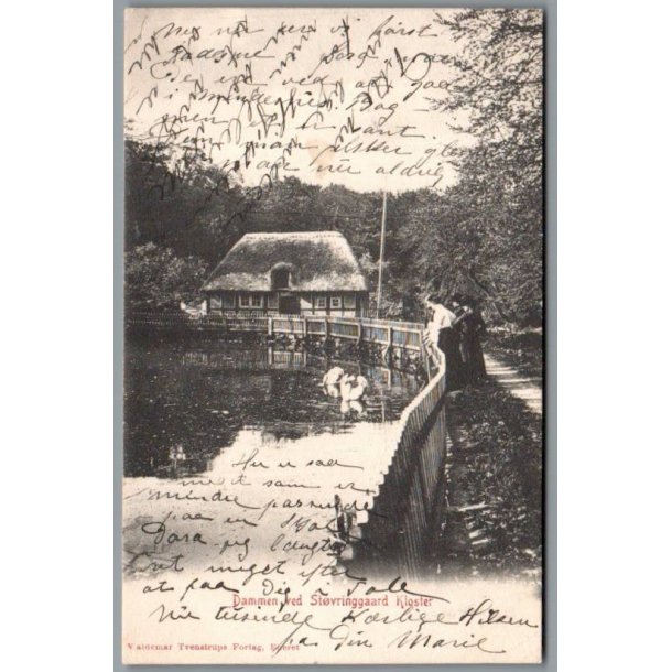 Dammen ved St�vringgaard Kloster - Postkort - Brugt