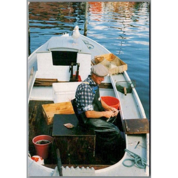 Fisker - Jollehavnen - Marstal - �r� - Postkort - Brugt