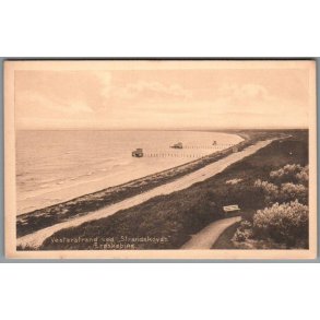 Vesterstrand ved Strandskoven - �r�sk�bing - Postkort - Ubrugt