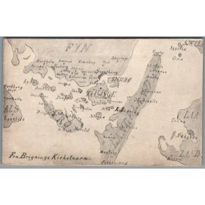 Fra Bregninge Kirketaarn - Postkort - Ubrugt