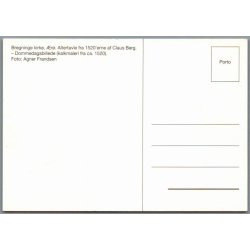 Bregninge Kirke - �r� - Altertavlen - Postkort - Ubrugt