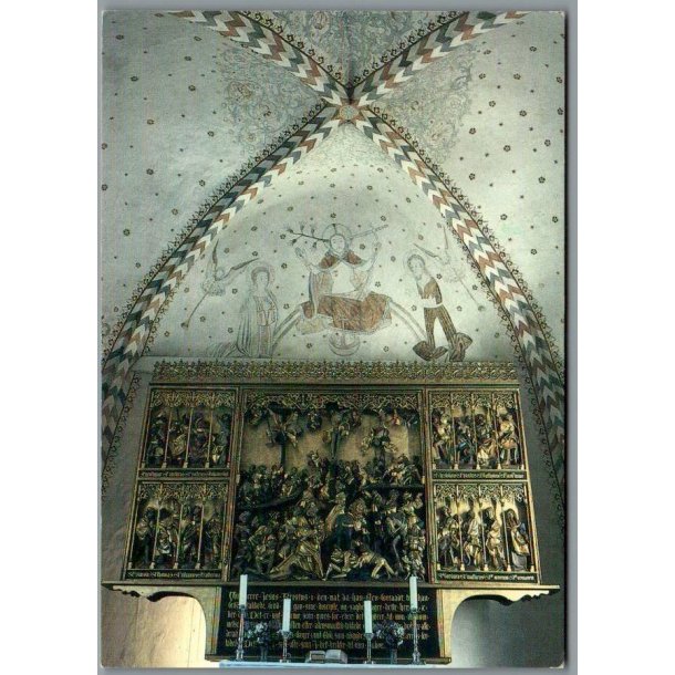 Bregninge Kirke - �r� - Altertavlen - Postkort - Ubrugt