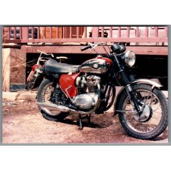 Motorcykel  BSA -  Foto 12 x 9 cm.