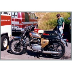 Motorcykel  BSA -  Foto 15 x 10 cm.