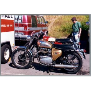 Motorcykel  BSA -  Foto 15 x 10 cm.