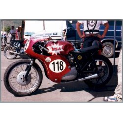 Motorcykel  BSA -  Foto 15 x 10 cm.