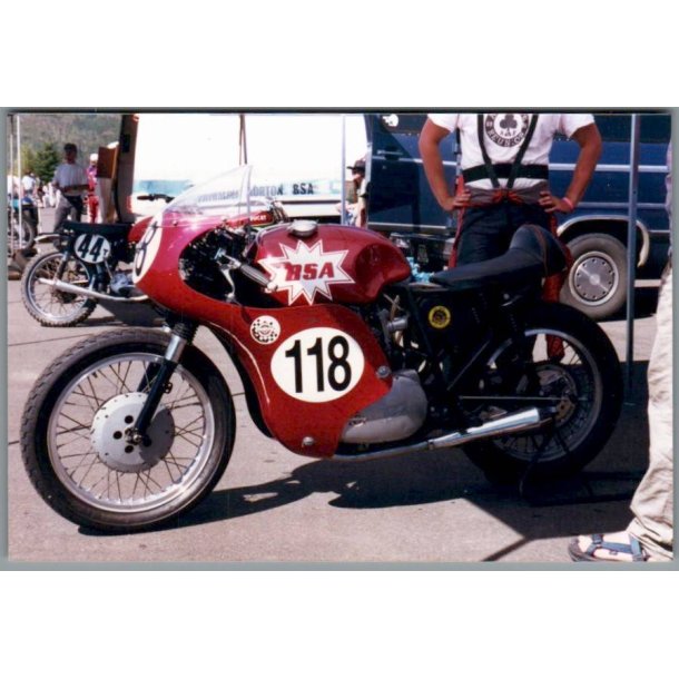 Motorcykel  BSA -  Foto 15 x 10 cm.