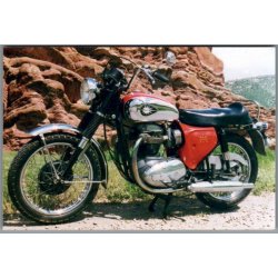 Motorcykel  BSA -  Foto 15 x 10 cm.
