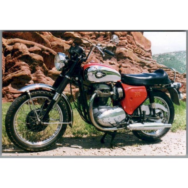 Motorcykel  BSA -  Foto 15 x 10 cm.