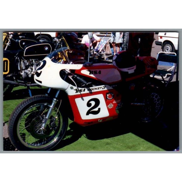 Motorcykel  BSA -  Foto 15 x 10 cm.