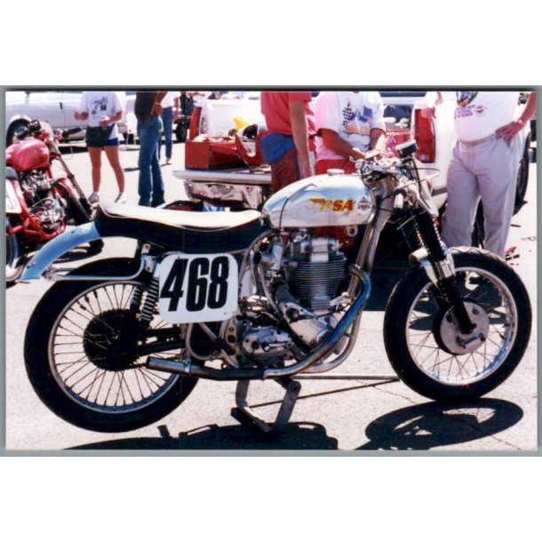Motorcykel  BSA -  Foto 15 x 10 cm.