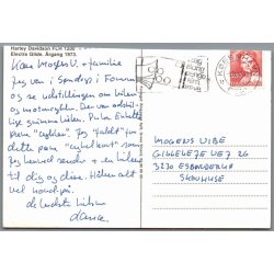 Motorcykel  Harley Davidson 1200 - Postkort - Klippet !