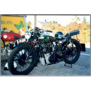 Motorcykel  BSA -  Foto 15 x 10 cm.