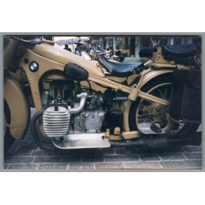 Motorcykel med Sidevogn -  B.M.W. -  Foto 15 x 10 cm.