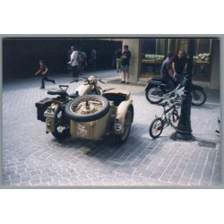 Motorcykel med Sidevogn -  B.M.W. -  Foto 15 x 10 cm.