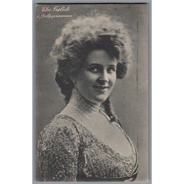 Else Frlich i Dollarprinsessen - Skuespiller - Postkort - Brugt