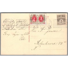 Julemrke 1912 p Postkort