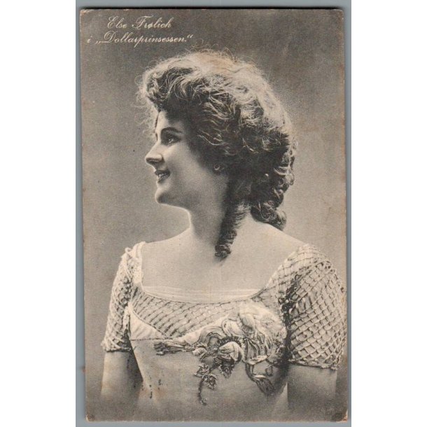 Else Frlich i Dollerprinsessen - Skuespiller - Postkort - Brugt