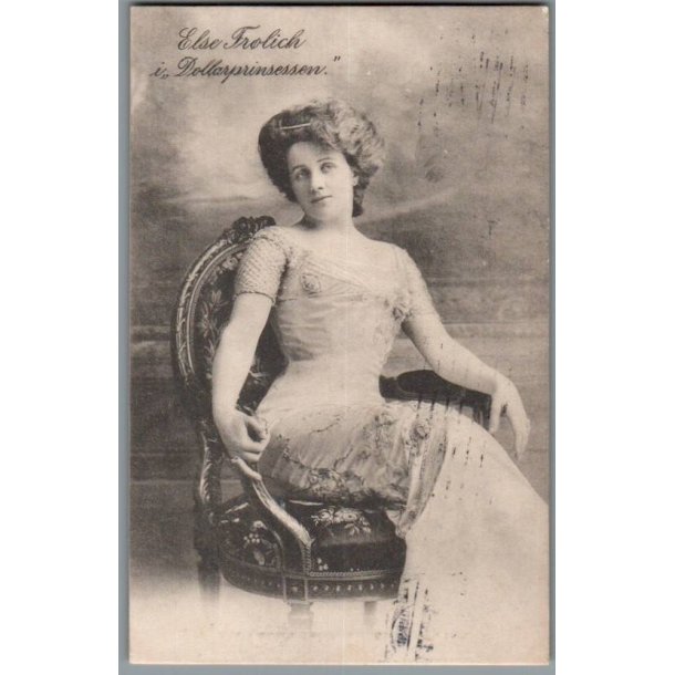 Else Frlich i Dollerprinsessen - Skuespiller - Postkort - Brugt
