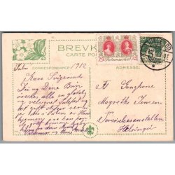 Julemrke 1912 p Postkort